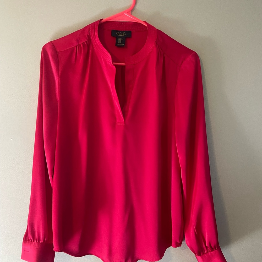 RACHEL Rachel Roy Vibrant Pink Blouse